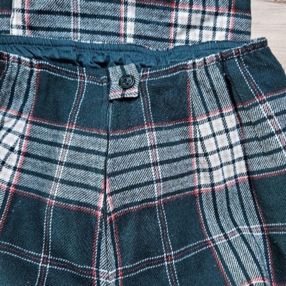 Vintage Pendleton, Size 8, Wool, Plaid, Green White And Red Pants, Wide Leg - Picture 8 of 14